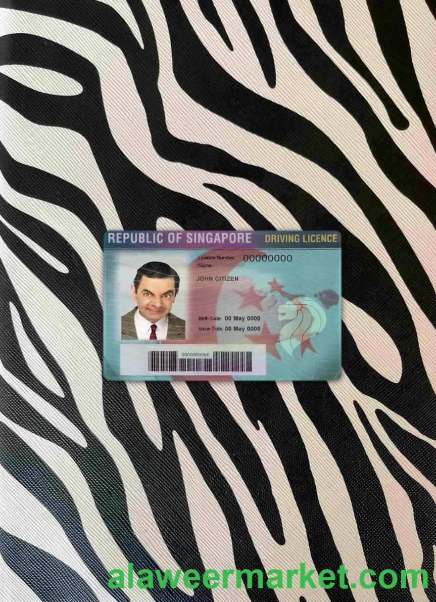 Singapore driving license photolook FRONT